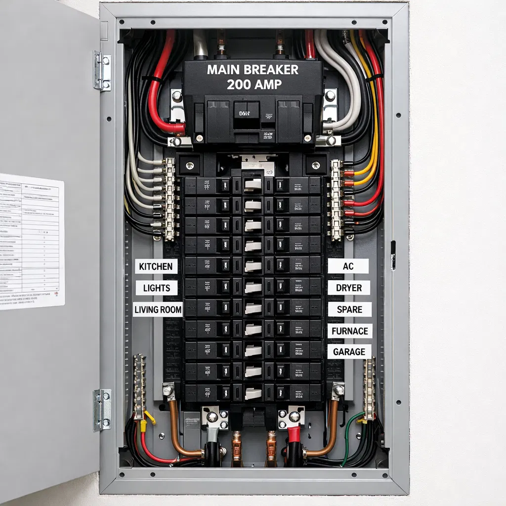 Residential 200 Amp Electrical Panel