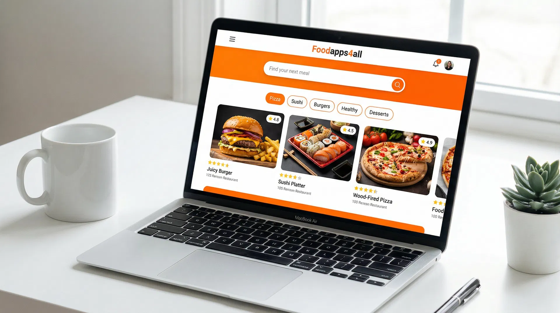 Foodapps4all mockup