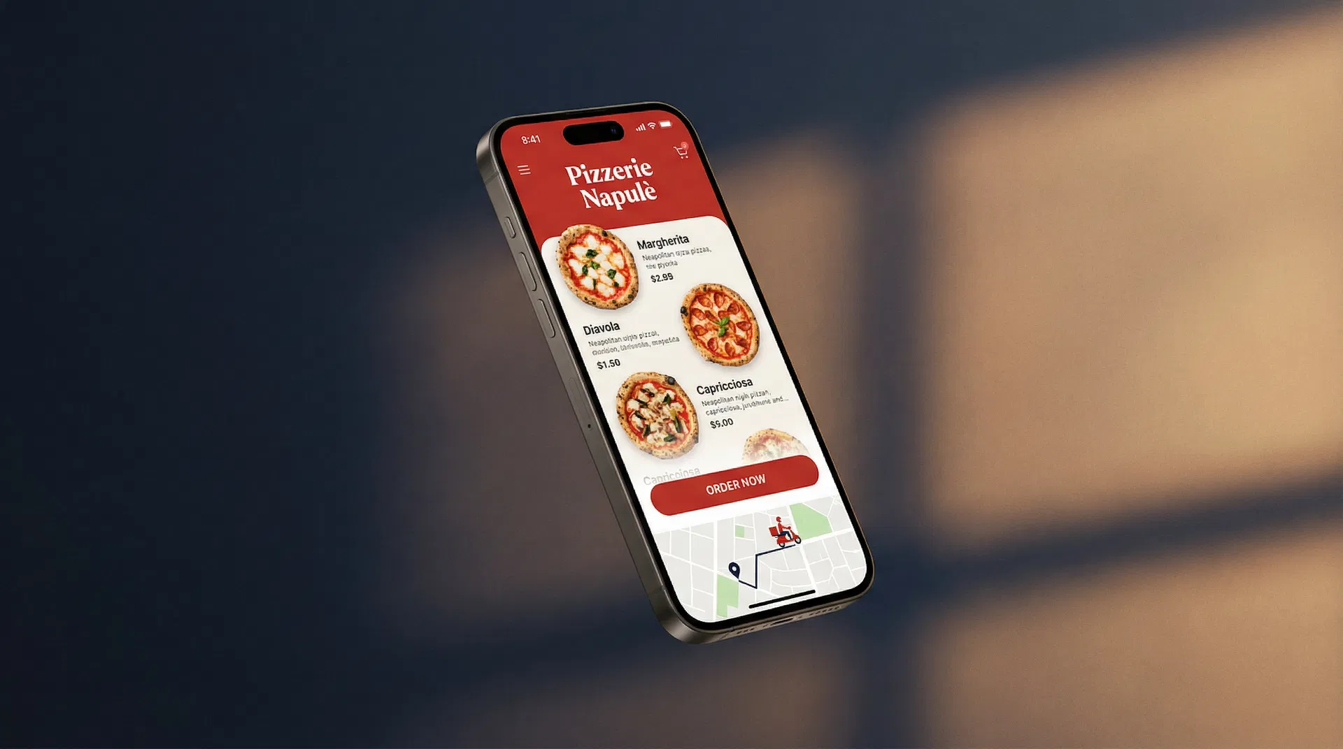 Pizzerie Napulè mockup