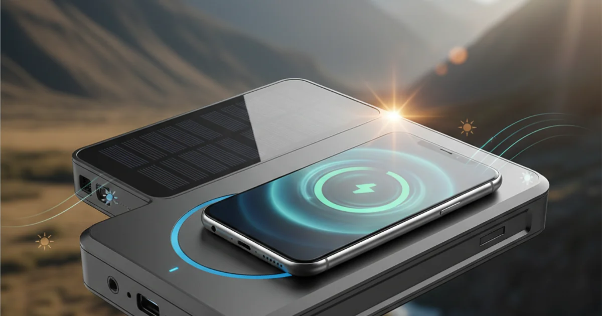 The Ultimate 20000mAh Solar Power Bank: Wireless Charging Freedom
