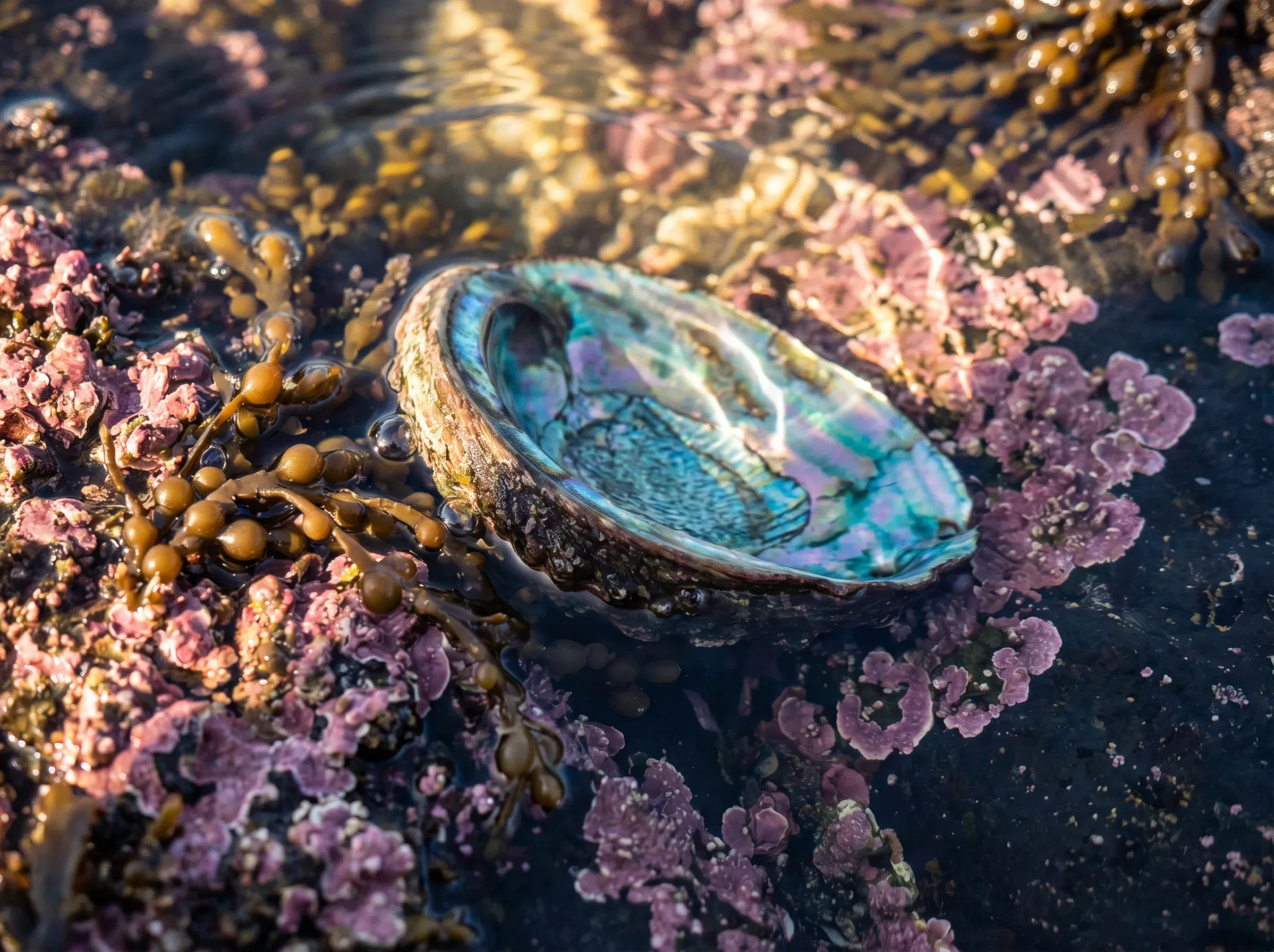 Pāua at Kāwaroa Reef