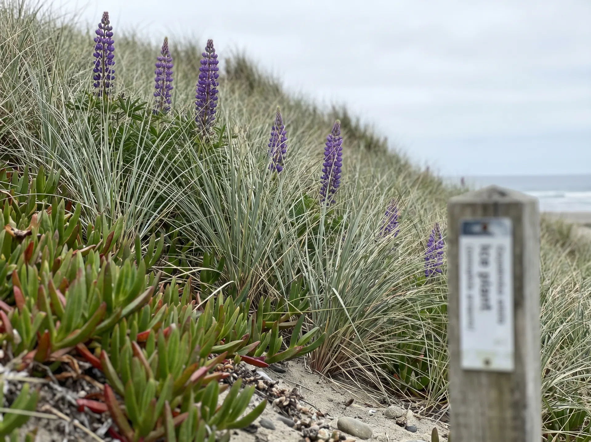 Invasive dune plants
