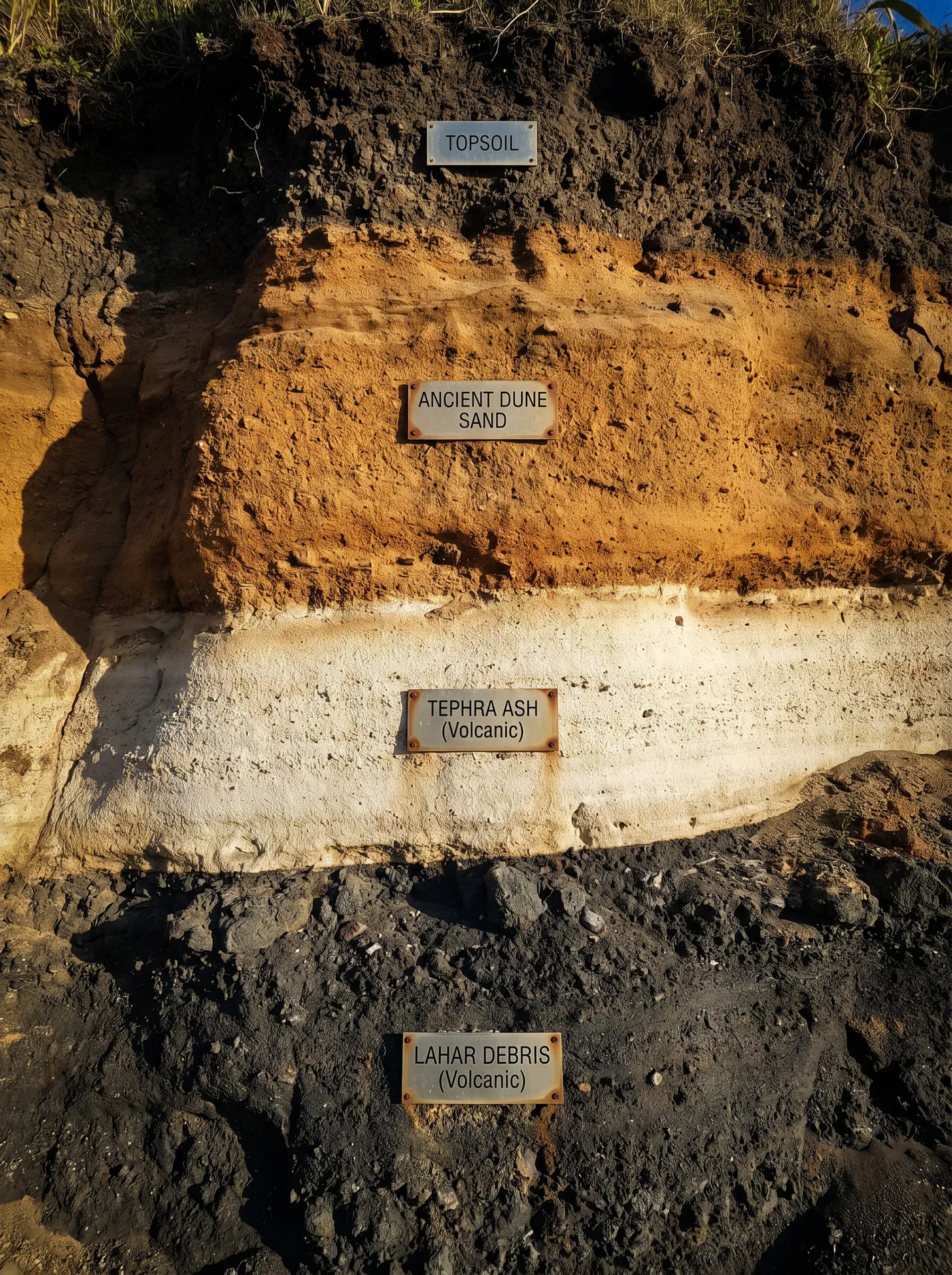 Cliff geology layers