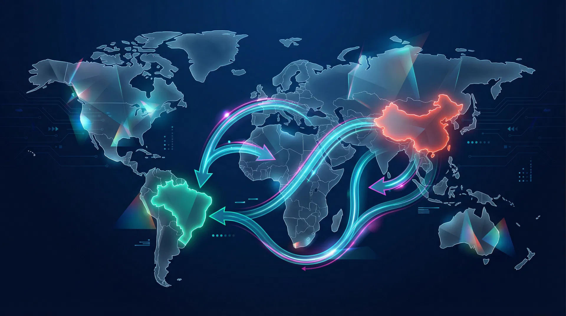 Fluxo comercial China-Brasil