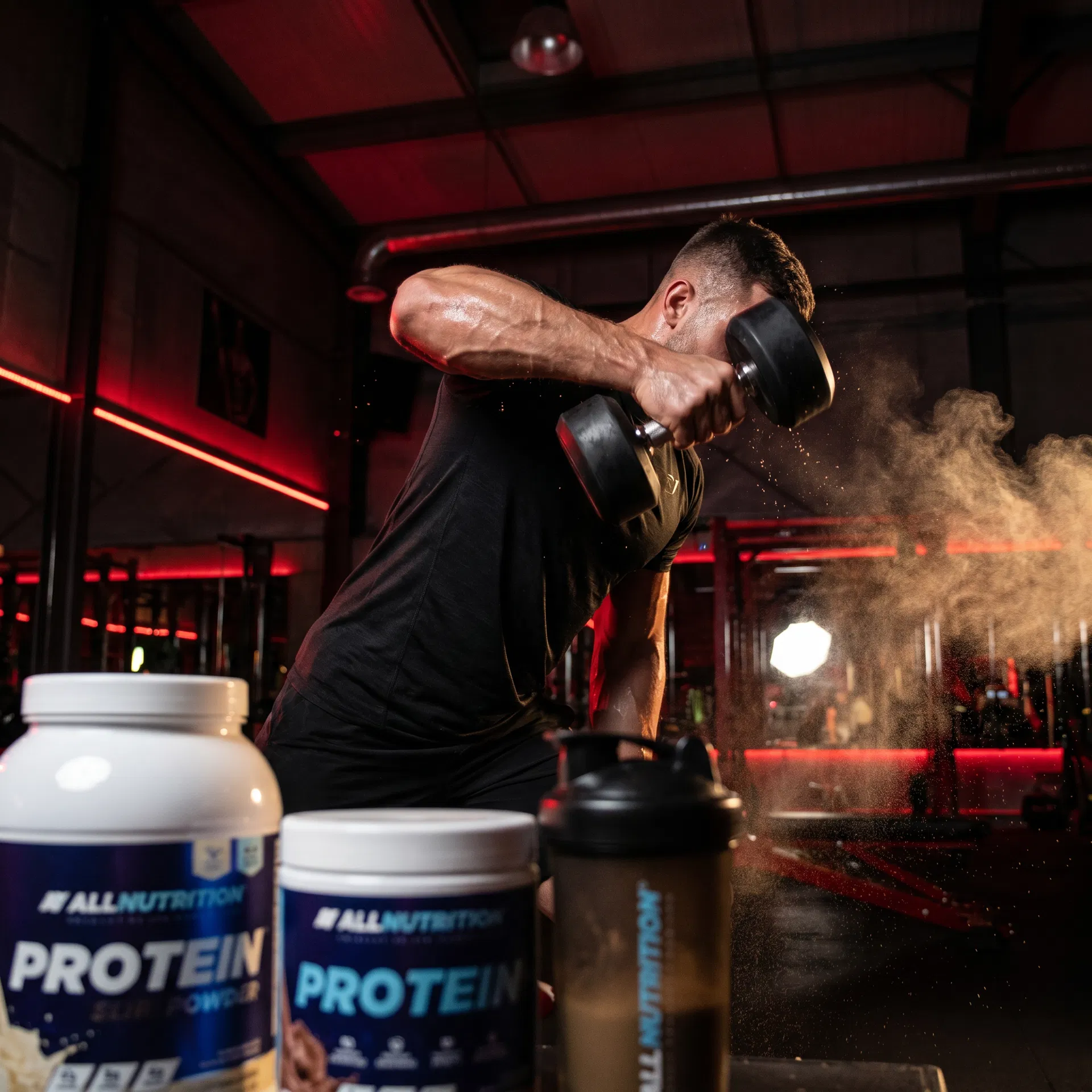 Atleta entrenando con All Nutrition