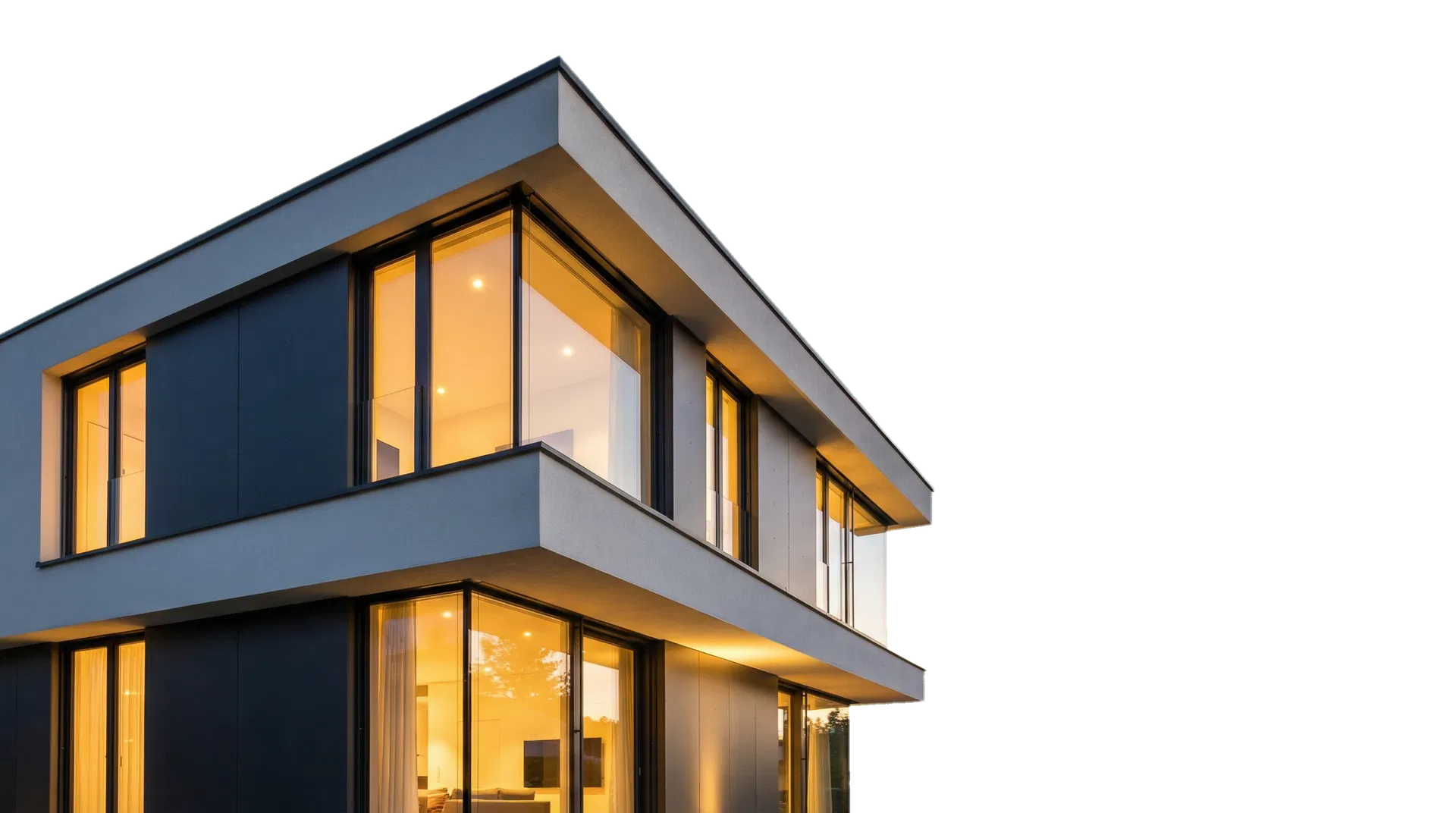 Moderne hochwertige Wohnimmobilie als Sinnbild für eine strukturierte Immobilienberatung