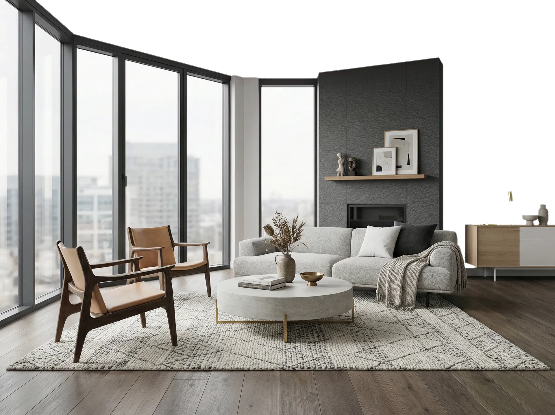 Hochwertiger Wohnraum als visuelles Leitmotiv für Immobilienwert und Beratungskompetenz