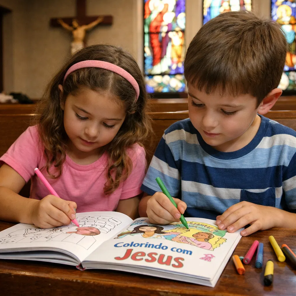 Jesus para Colorir: Um Momento de Paz e Fé em Cada Página" — imagem 3