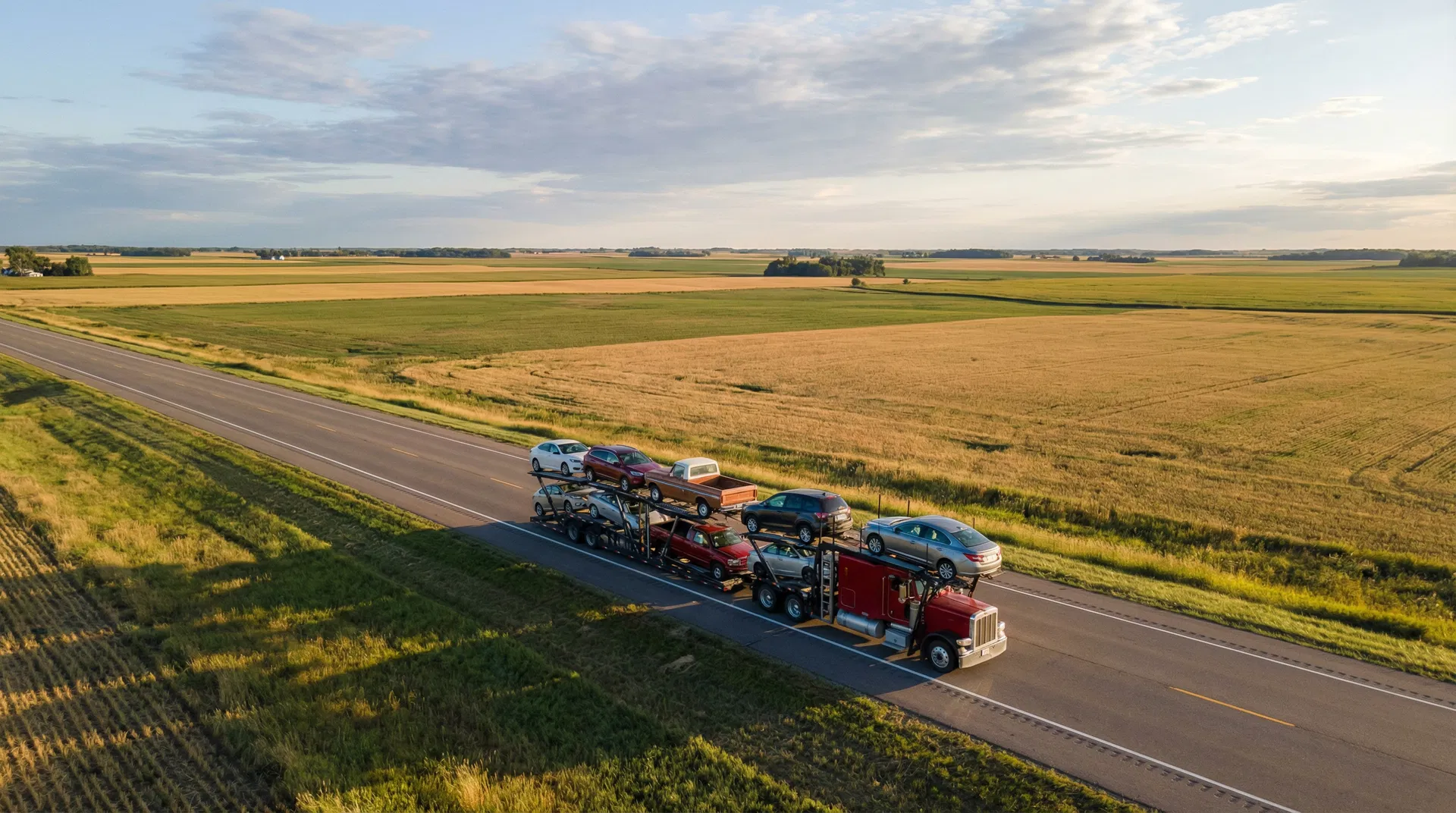 CW Hauling truck on midwest highway
