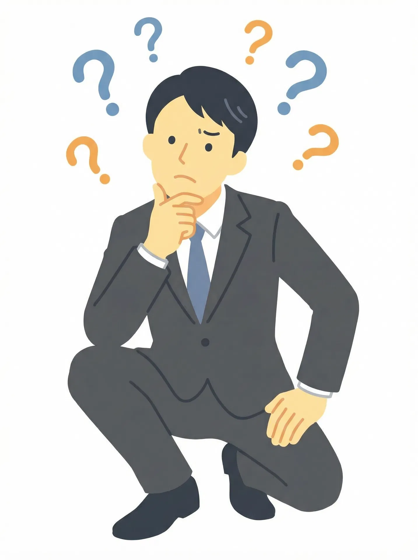 悩むビジネスマン