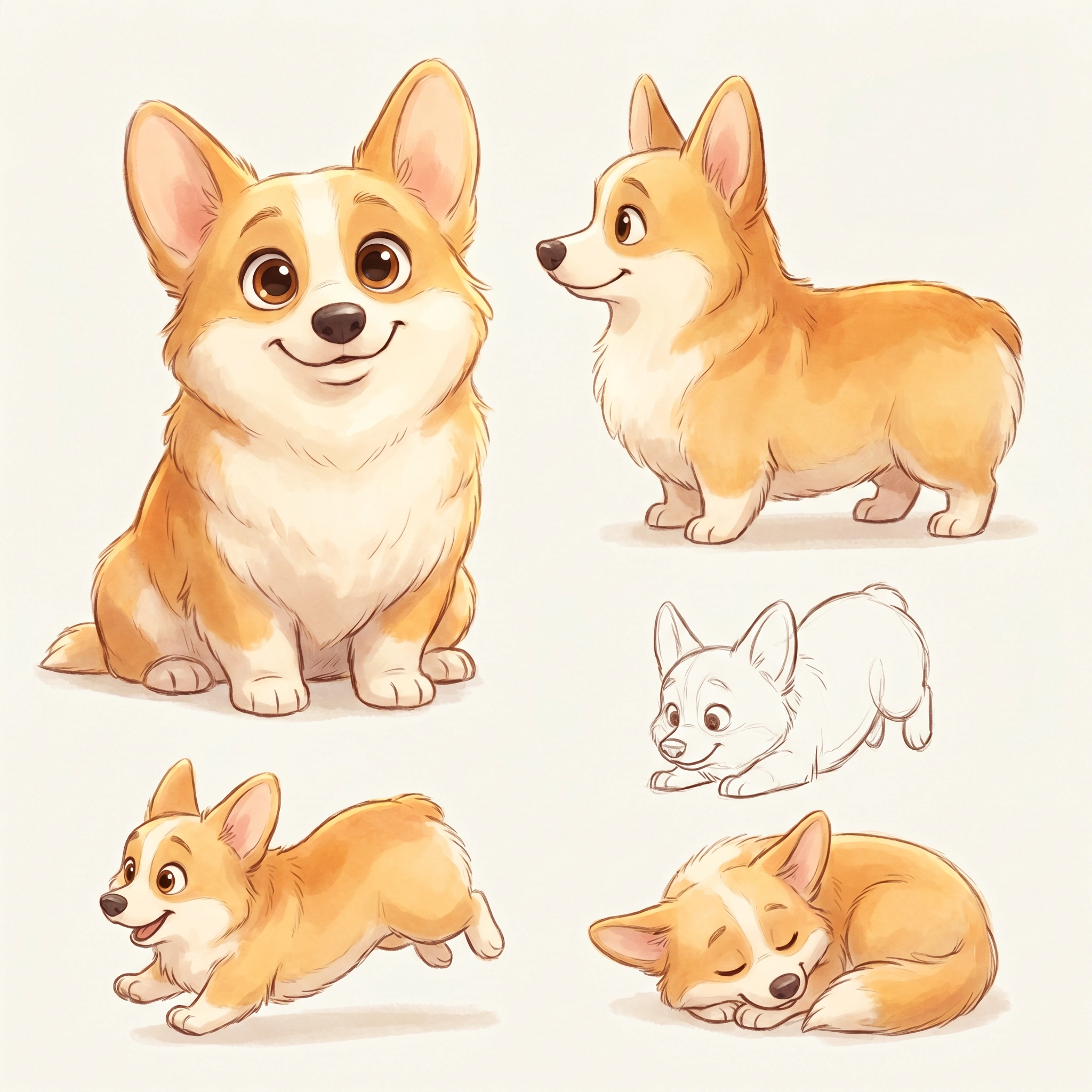 Cartoon dog example 1
