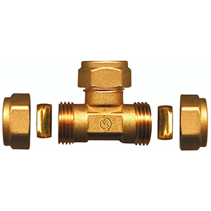 LAITON RACCORD BICONE TE 16x16x16