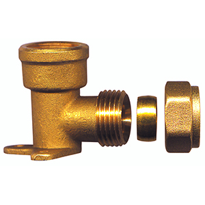 LAITON RACCORD BICONE APPLIQUE MURALE 15x1/2"