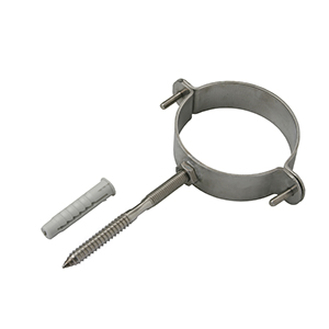Collier M10 Inox Aisi 304 ep 2.5mm 3'' + Vis & Chevilles