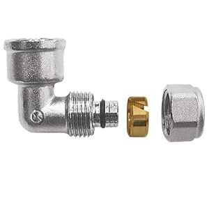 RACCORD COMPRESSION MULTI-COUCHE COUDE FEMELLE 18x1/2"