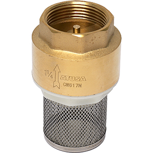 CLAPET DE RETENU AVEC CREPINE 1/2”