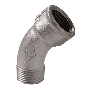 FIG N°40 COURBE 45° M/F GRAND RAYON  GALVA 3"(80-90)