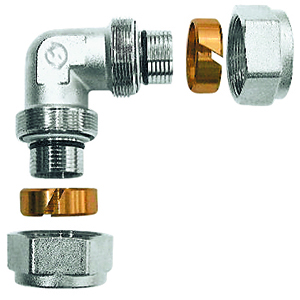 RACCORD COMPRESSION MULTI-COUCHE COUDE 26x26