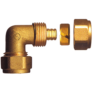 LAITON RACCORD PER COUDE DOUBLE 15x15x2.5