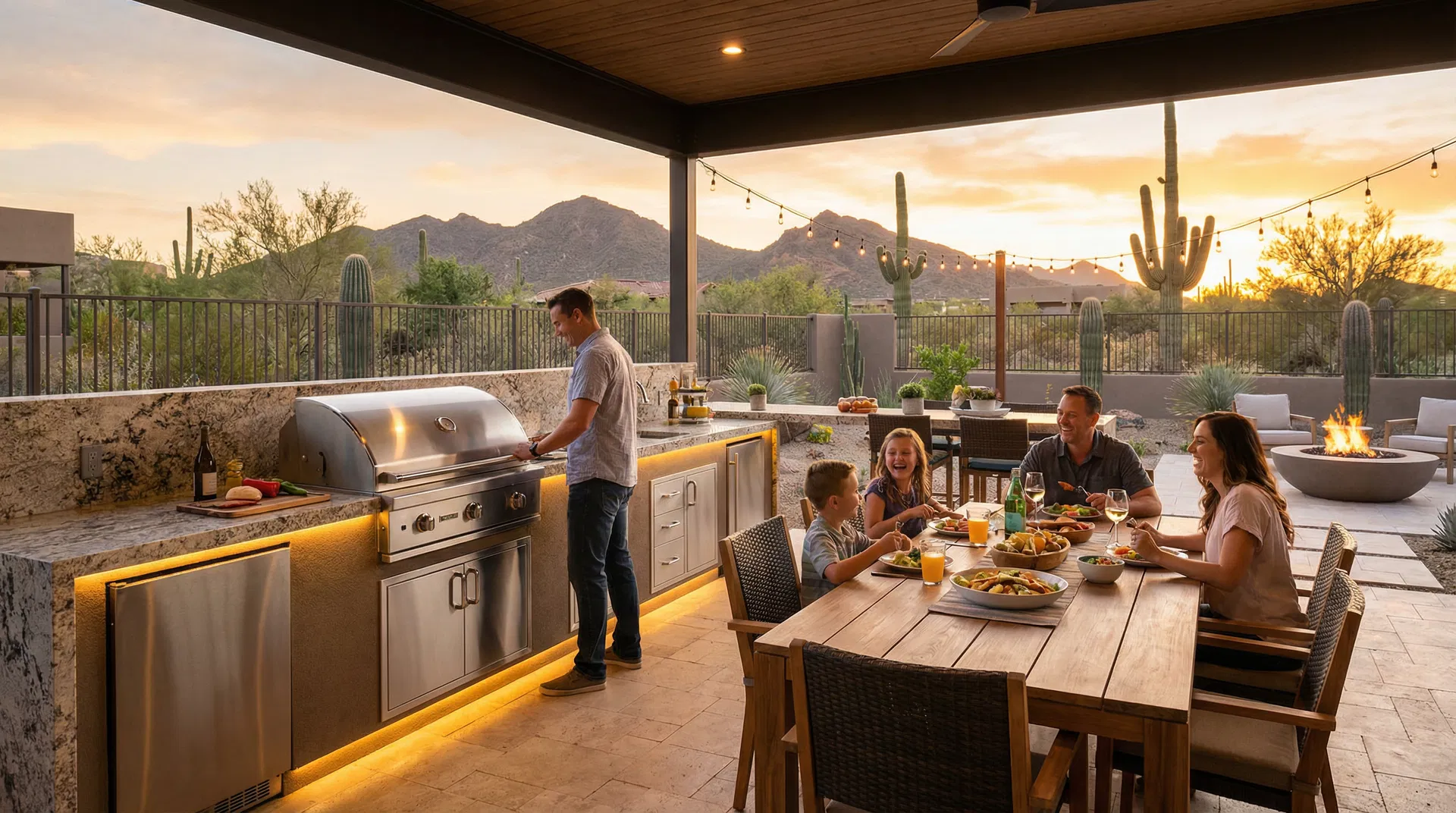 Premium outdoor kitchen and BBQ