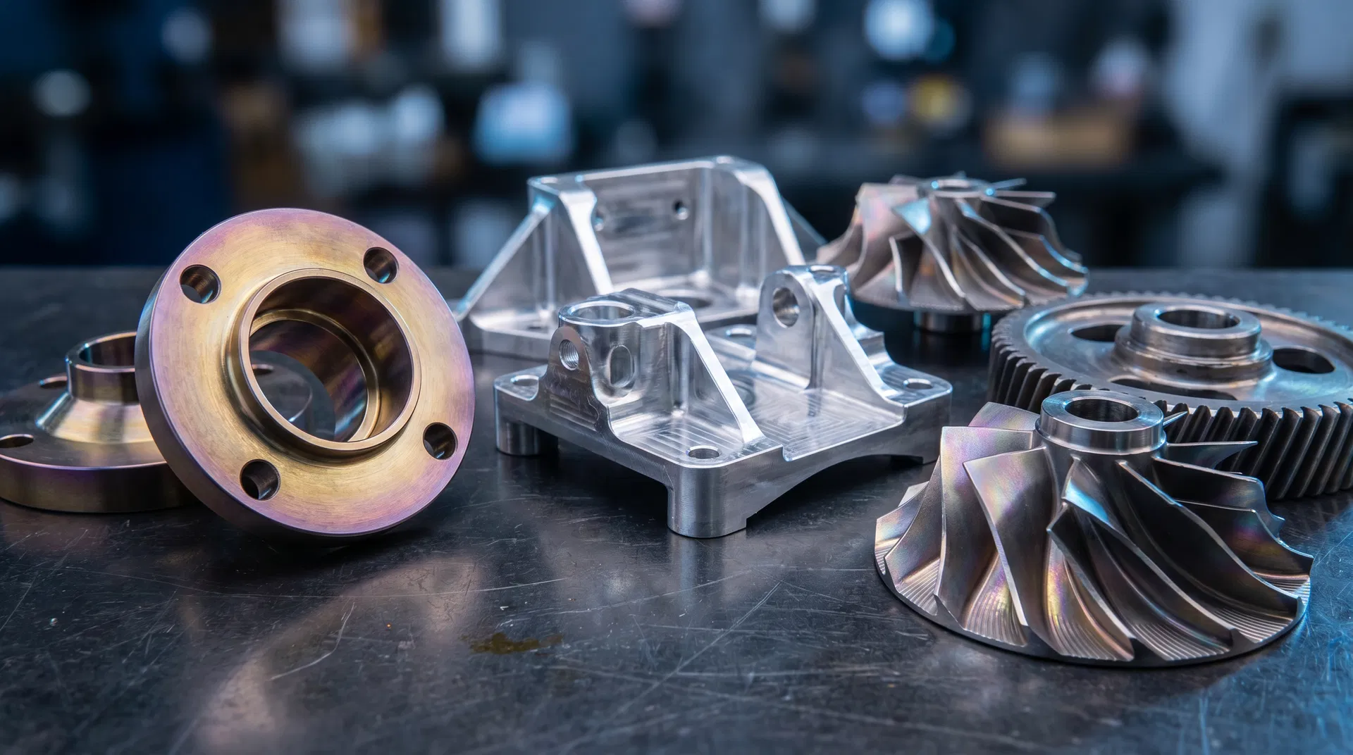 Precision CNC machined industrial components