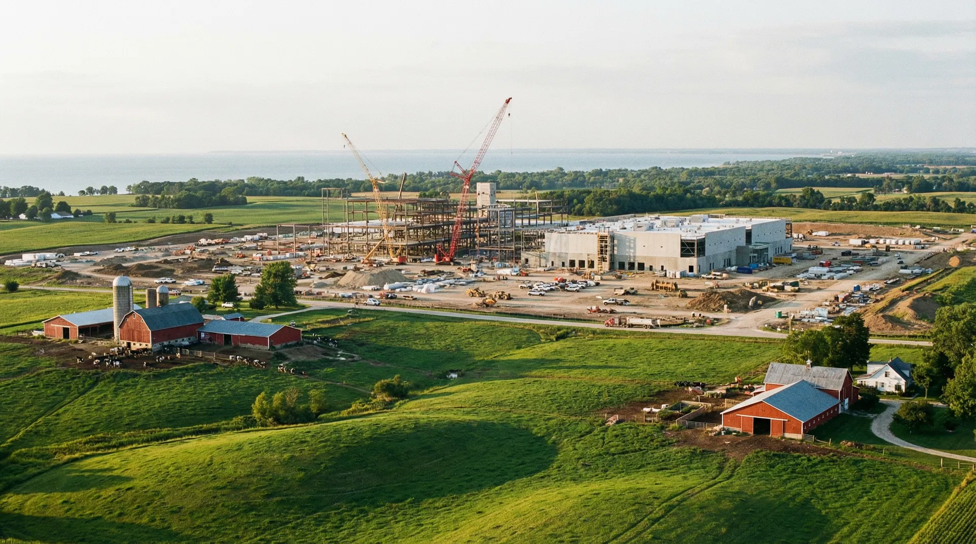 Wisconsin countryside being transformed by data center construction