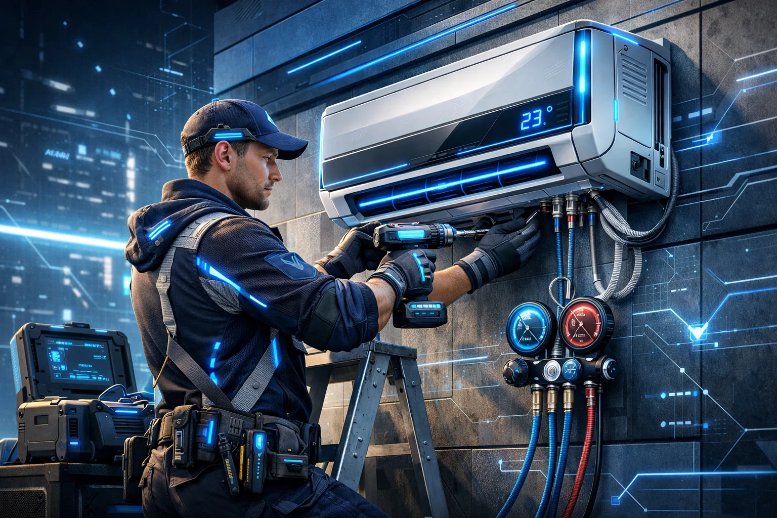 تركيب احترافي للمكيف