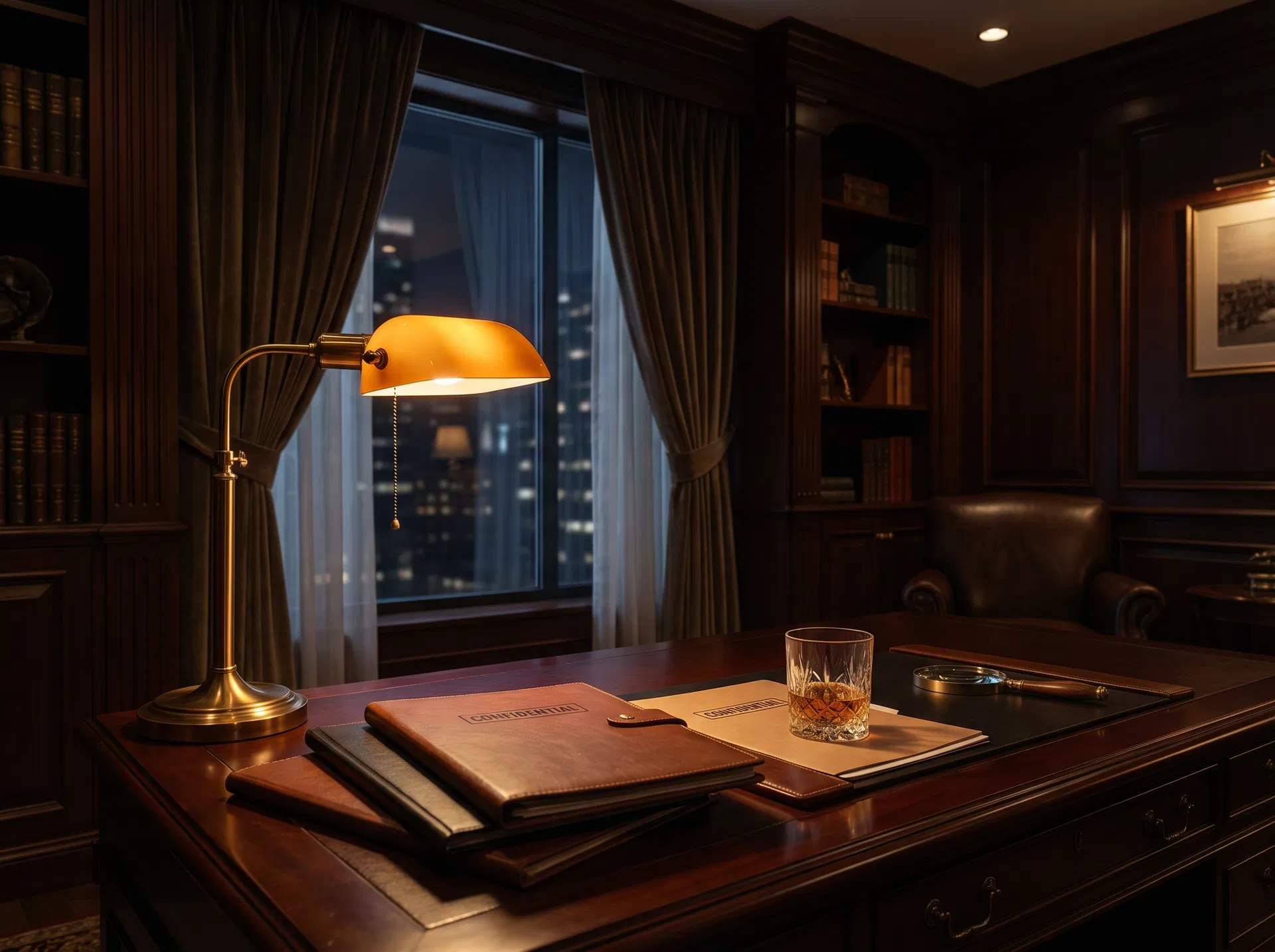 Dark Harbor Investigations private office