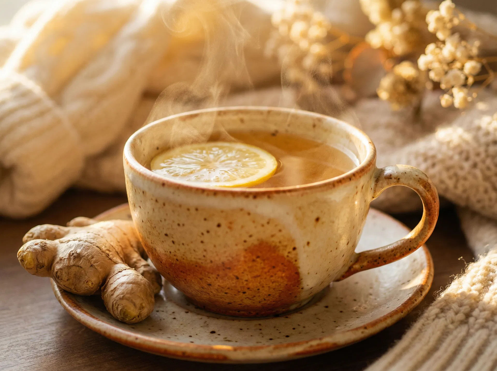 Lemon ginger detox tea