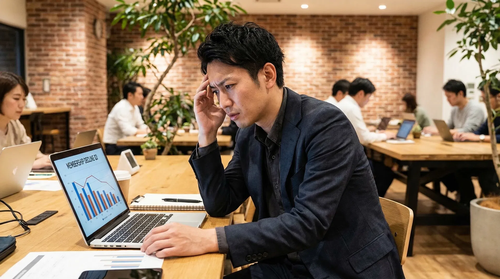 会員数の減少に悩む施設オーナー