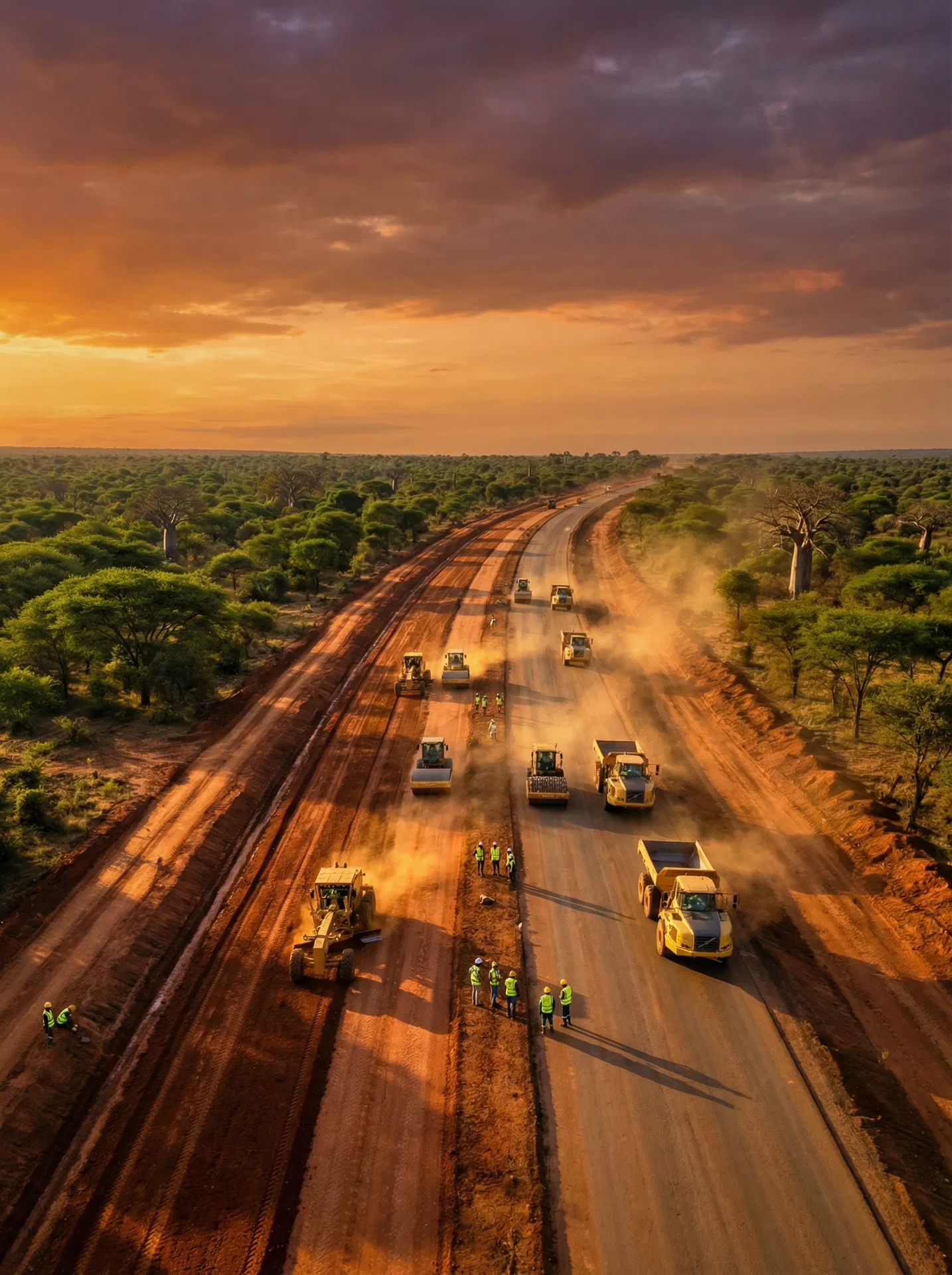 Dorte Civils road construction project in Zambia