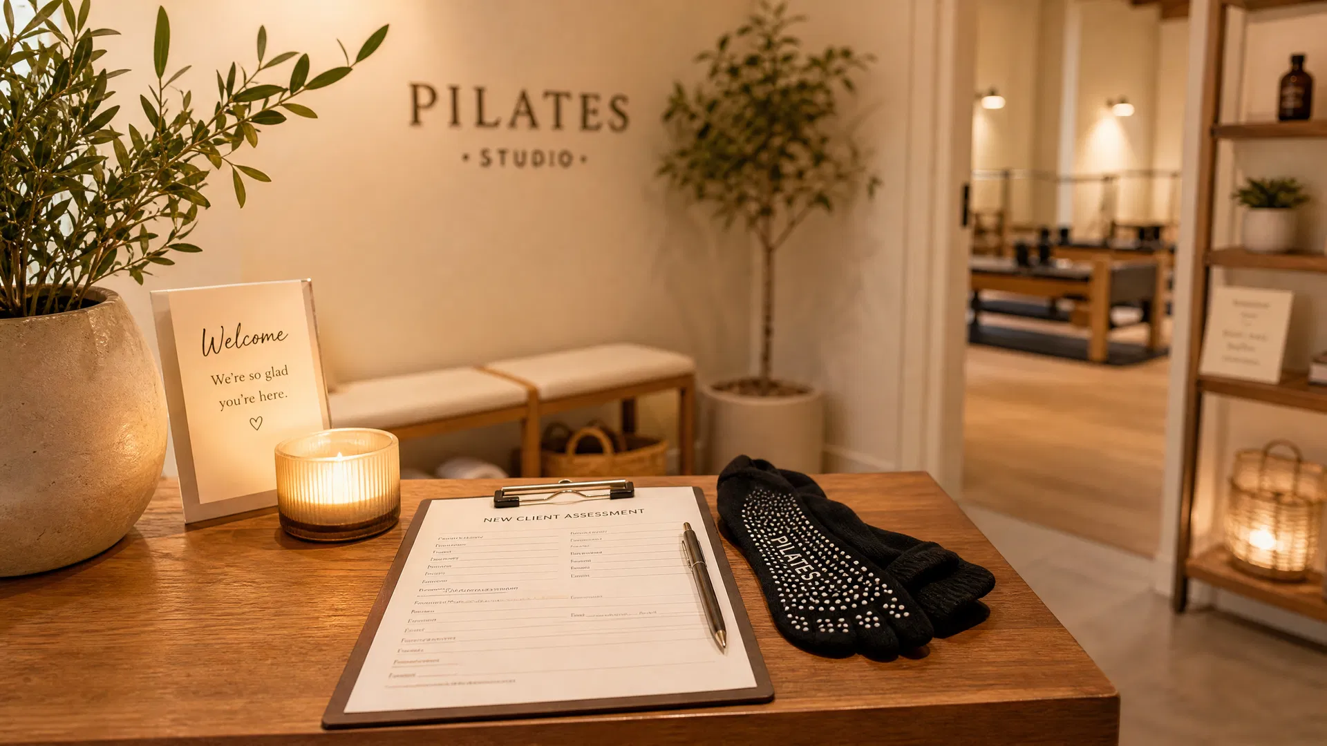 A welcoming Pilates studio space for a first visit