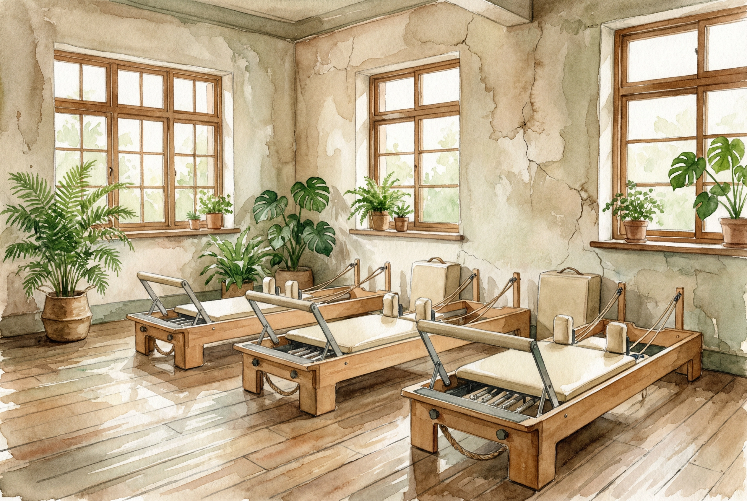 溫馨的台南皮拉提斯教室內部環境