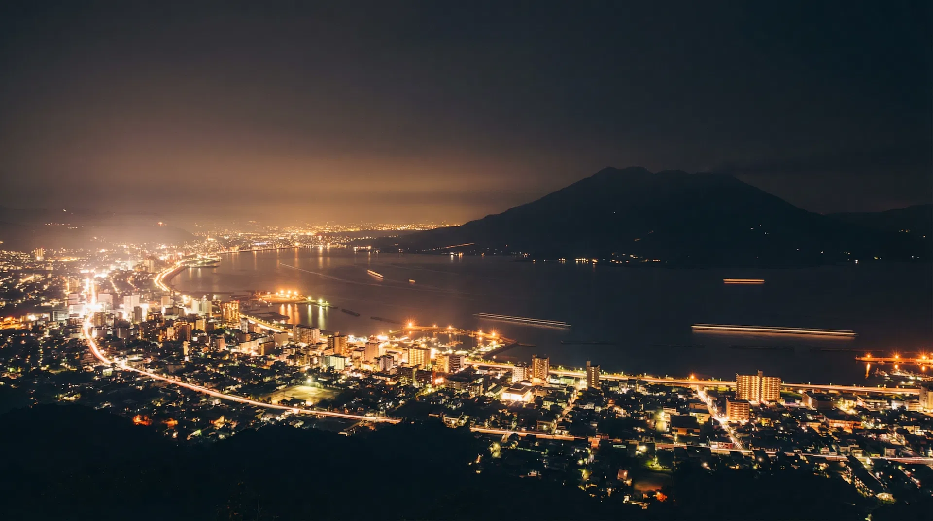 鹿児島天文館の夜景