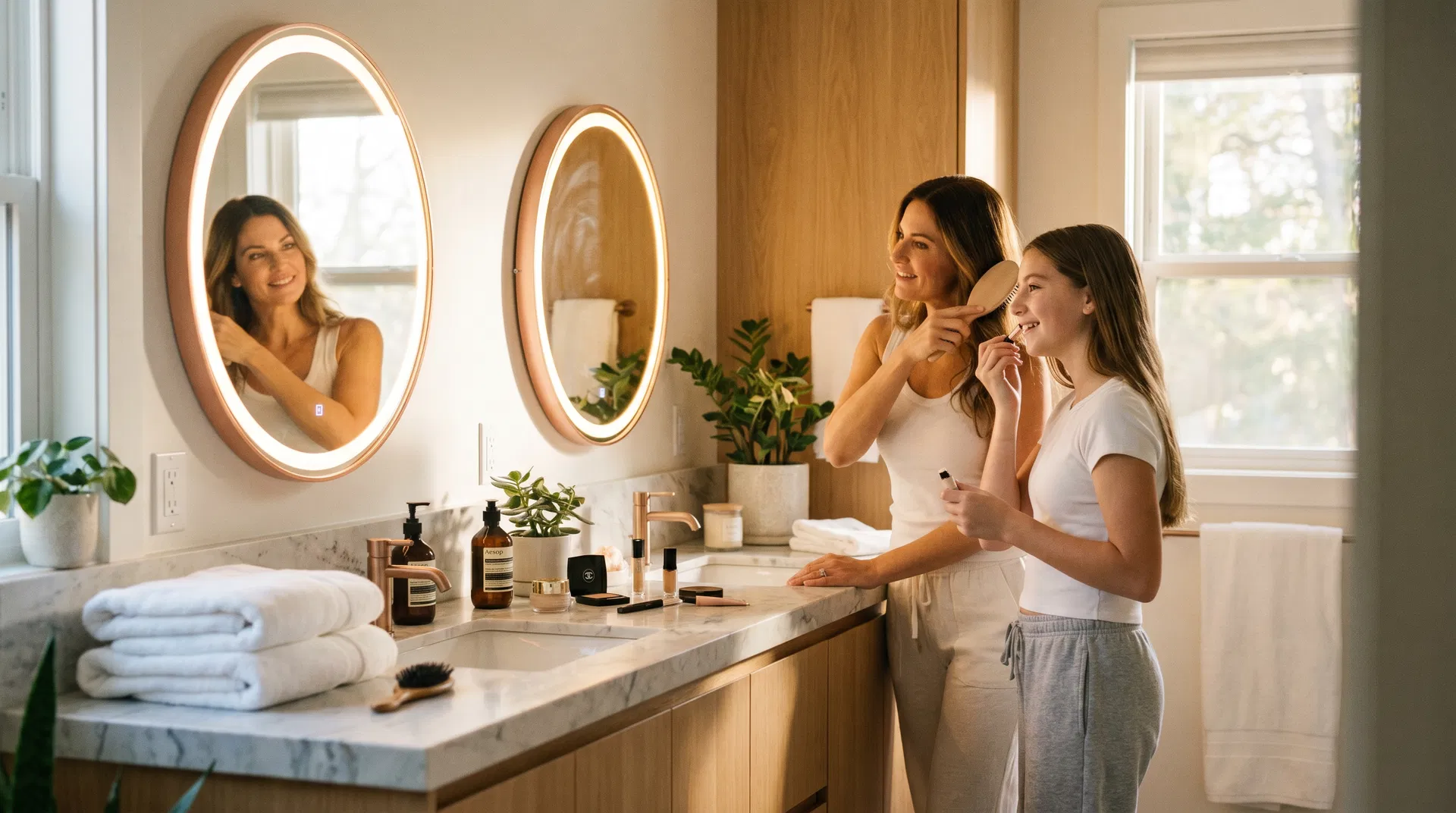 Family using MIRRAi mirrors