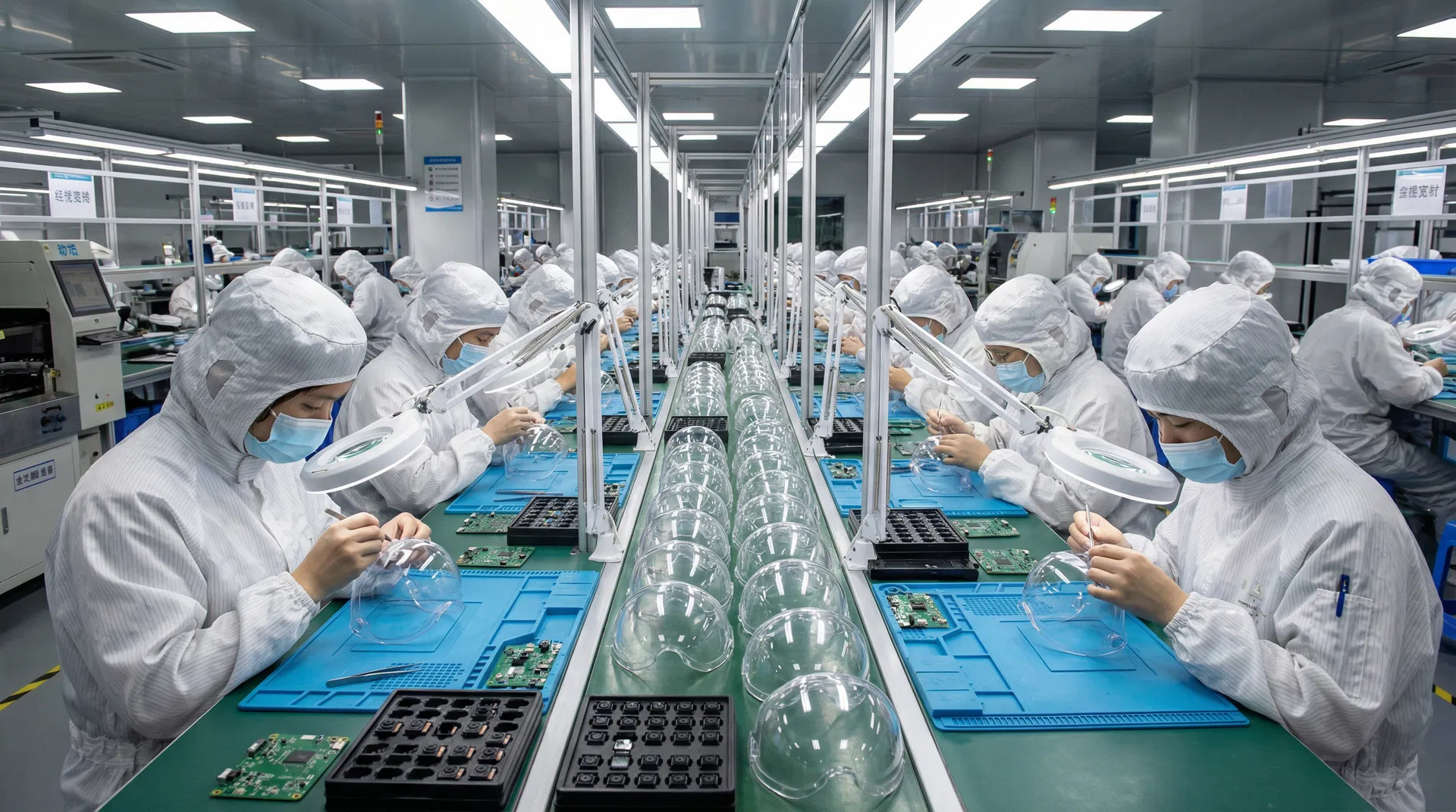 VLNK Assembly Line - Micro Camera Module Installation