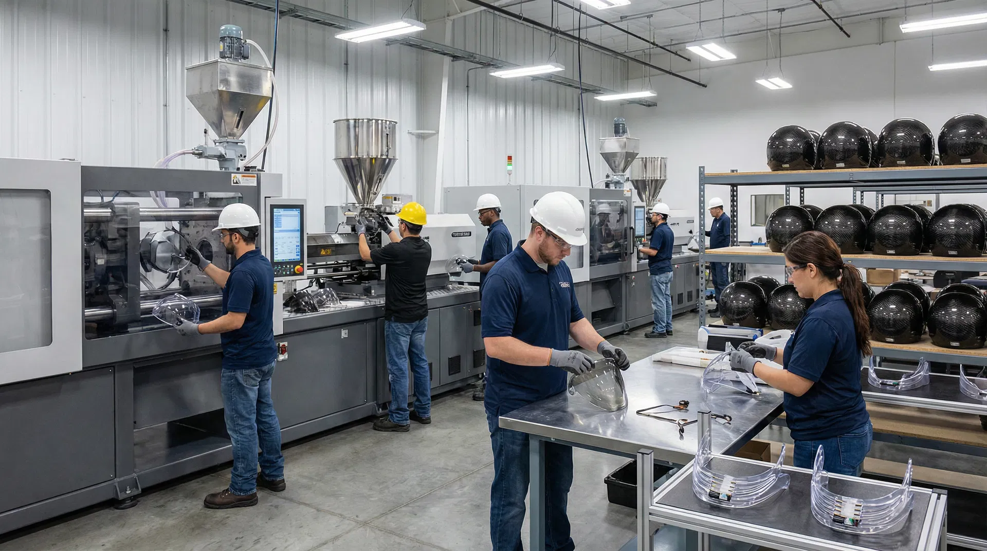 VLNK Visor Molding - Injection Molding Production