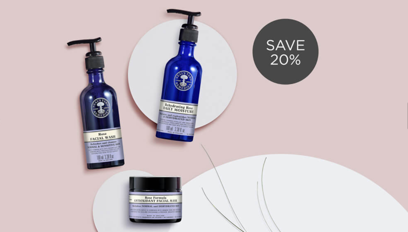 美妆产品折扣信息合集，Neal's Yard Remedies全线产品15% off