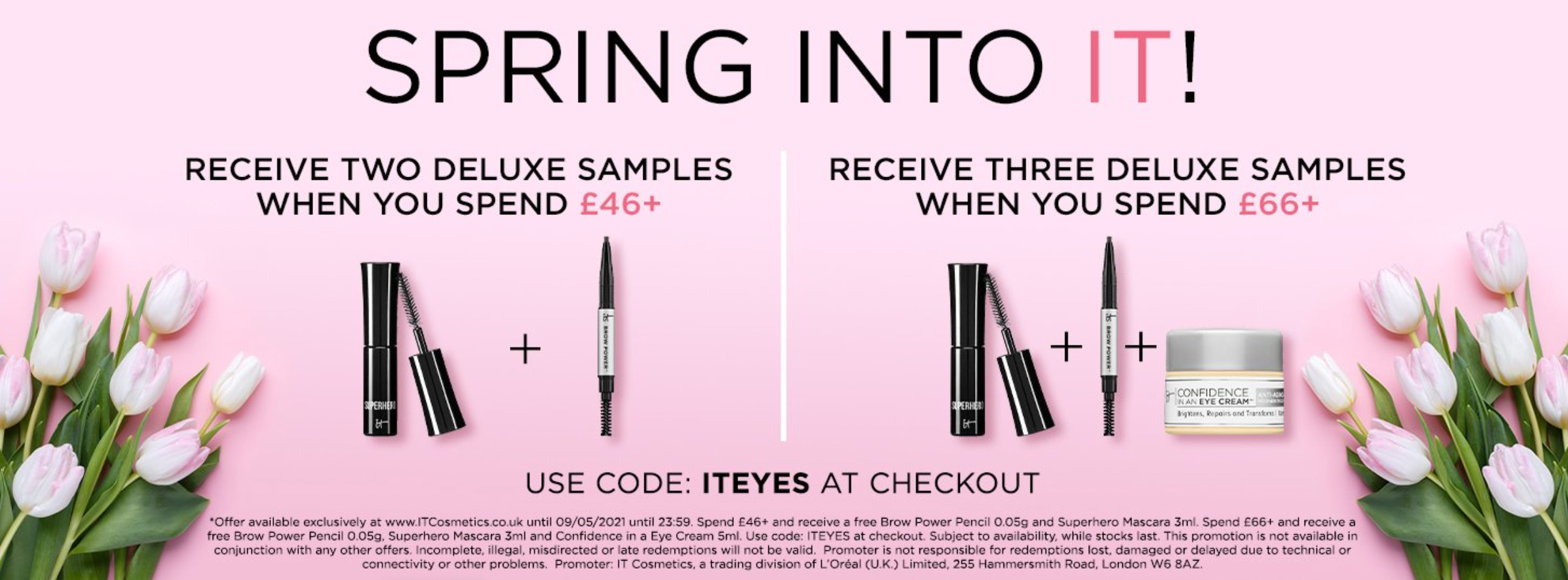 It COSMETICS独家20%优惠，点击查看折扣码