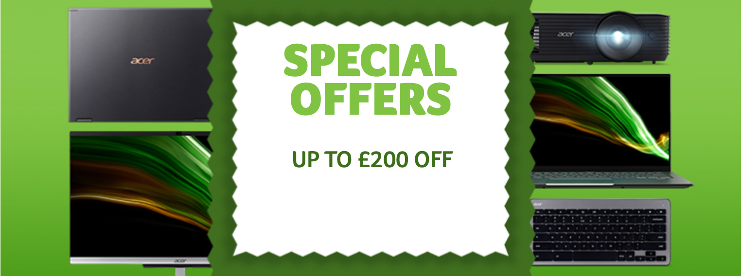 Acer精选显示器/笔记本/主机最高 £200 off