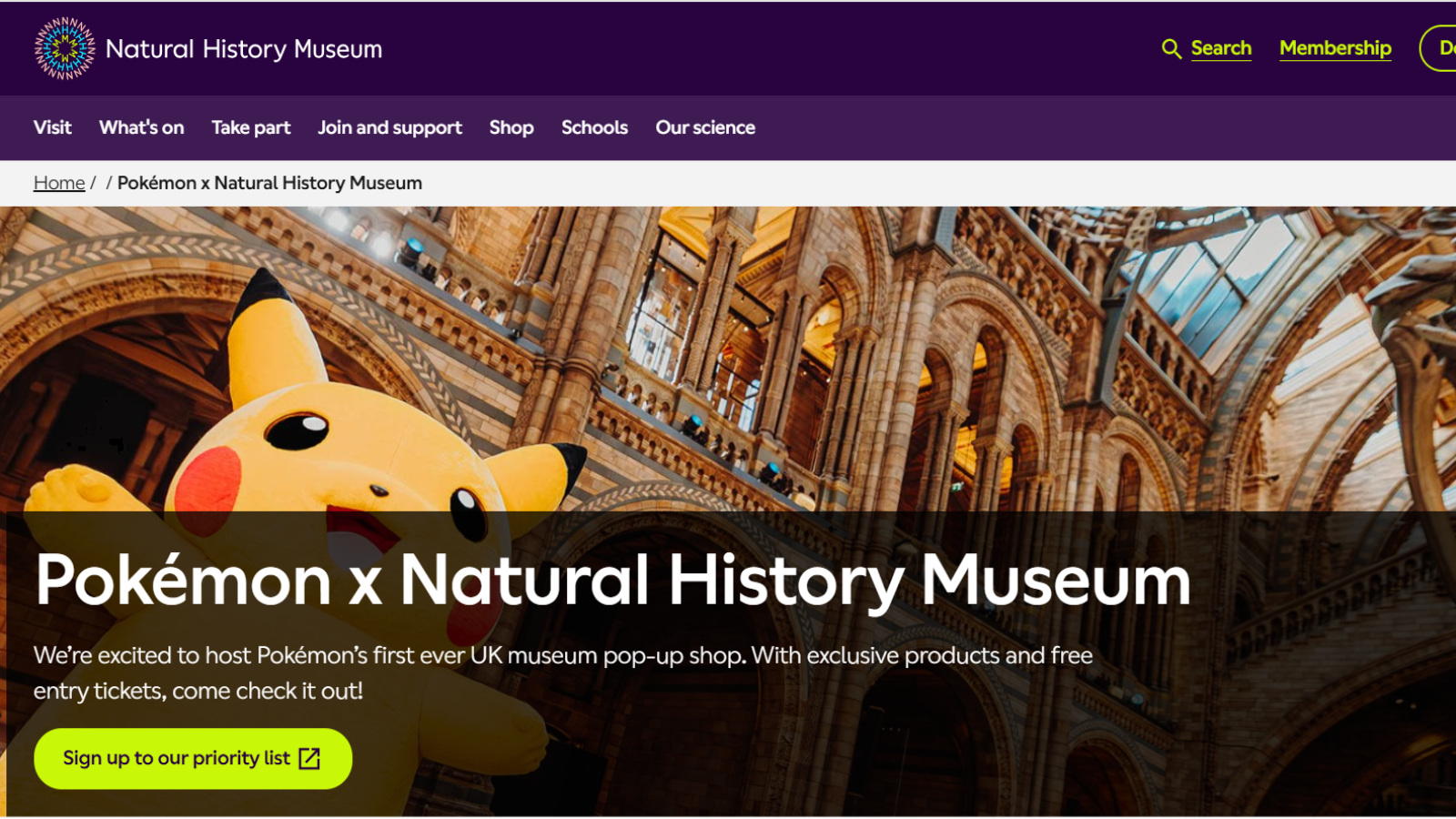 Pokémon 30 周年快闪店登陆伦敦自然历史博物馆!限定周边+科学互动