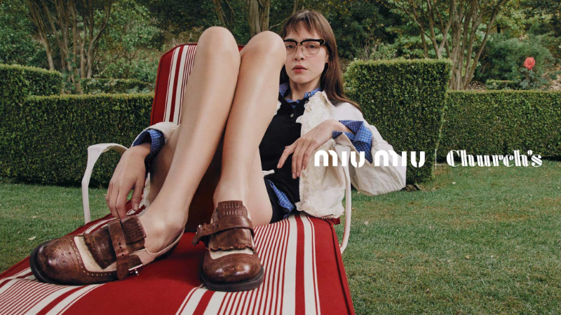 Church's X Miu Miu联名系列第二波来了,缔造时尚雅致的新境界