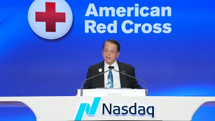 American Red Cross Board Member & Hello Taiwan President Ming Chiang rang the Closing Bell at Nasdaq - 哈囉台灣新聞封面圖