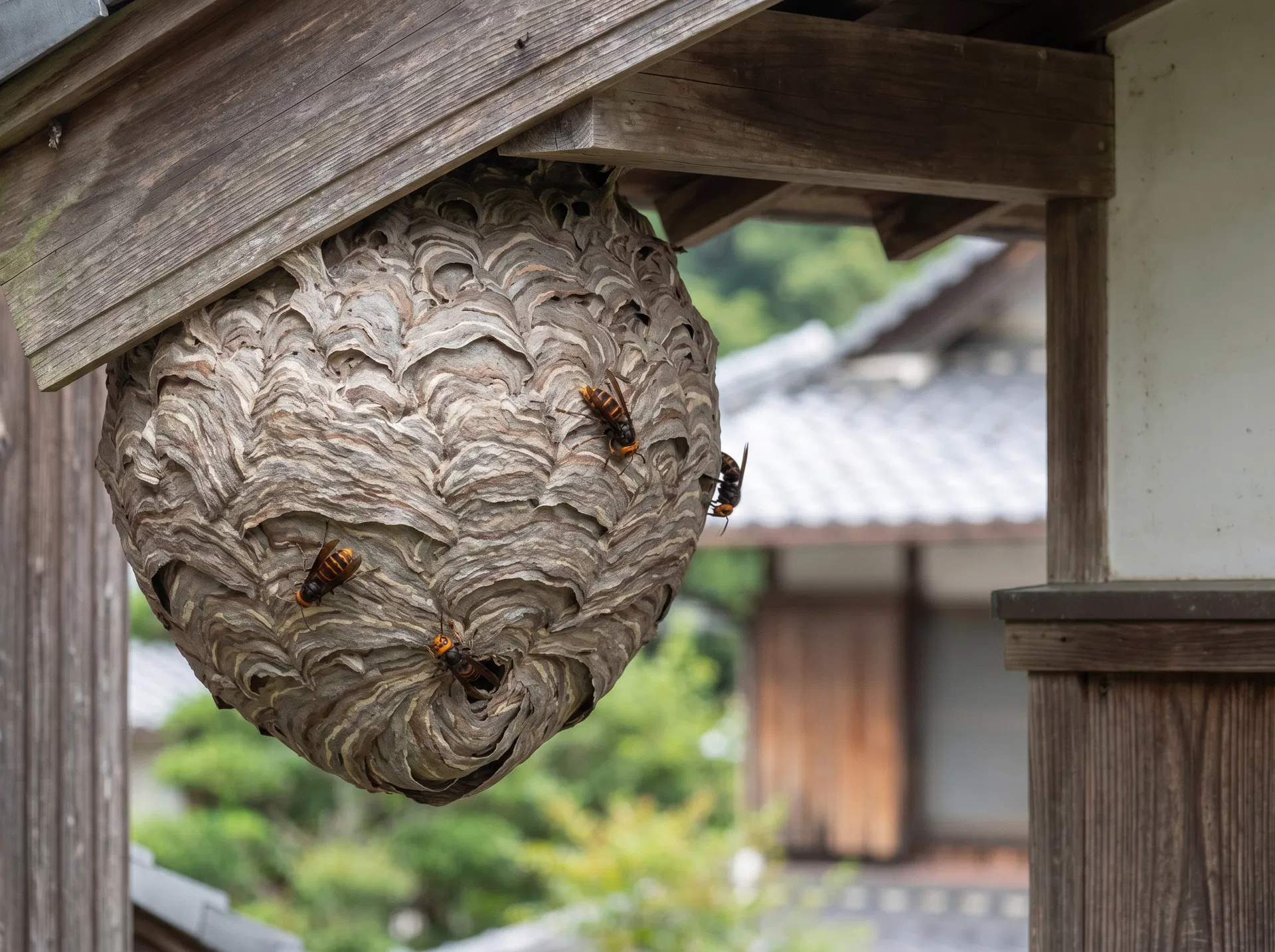 スズメバチの巣