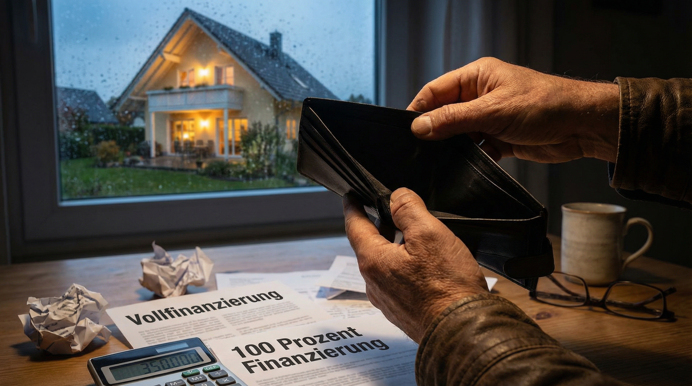 Junge Frau plant Hauskauf ohne Eigenkapital in Berlin Brandenburg - Finanzierungsoptionen auf Couch prüfen