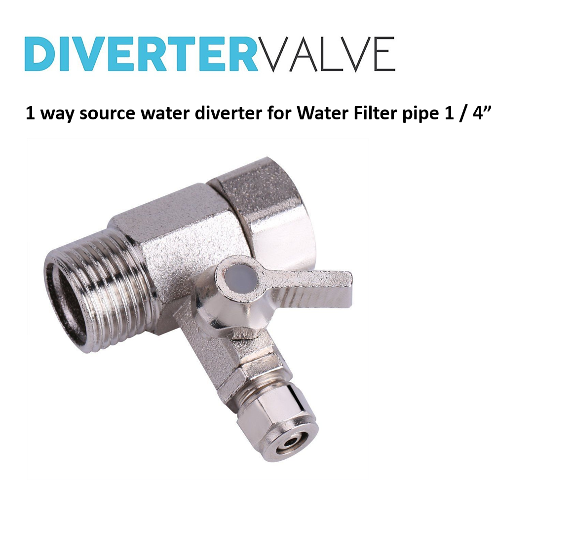 1 Way Water Filter Diverter Valve Adaptor