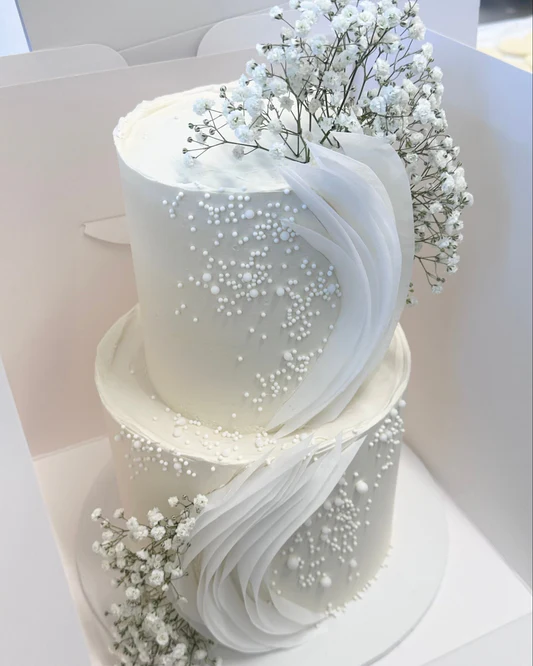 2 Tier Wedding Cake