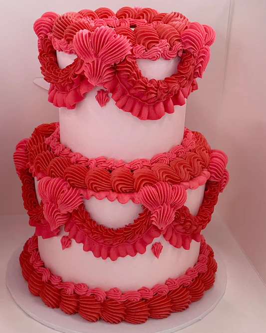 2 Tier Valentine Cake