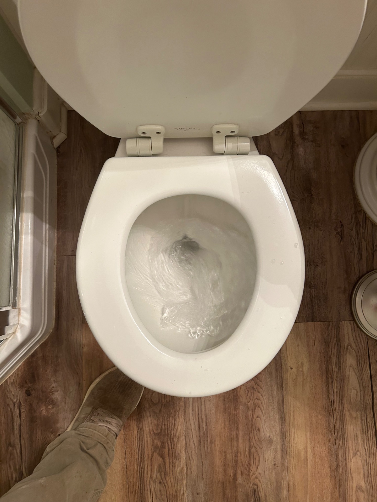 Drain Cleaning in Maedgen Area - I ran the sewer machine through the vent on the roof & successfully cleared the main drain line in Lubbock, Texas.