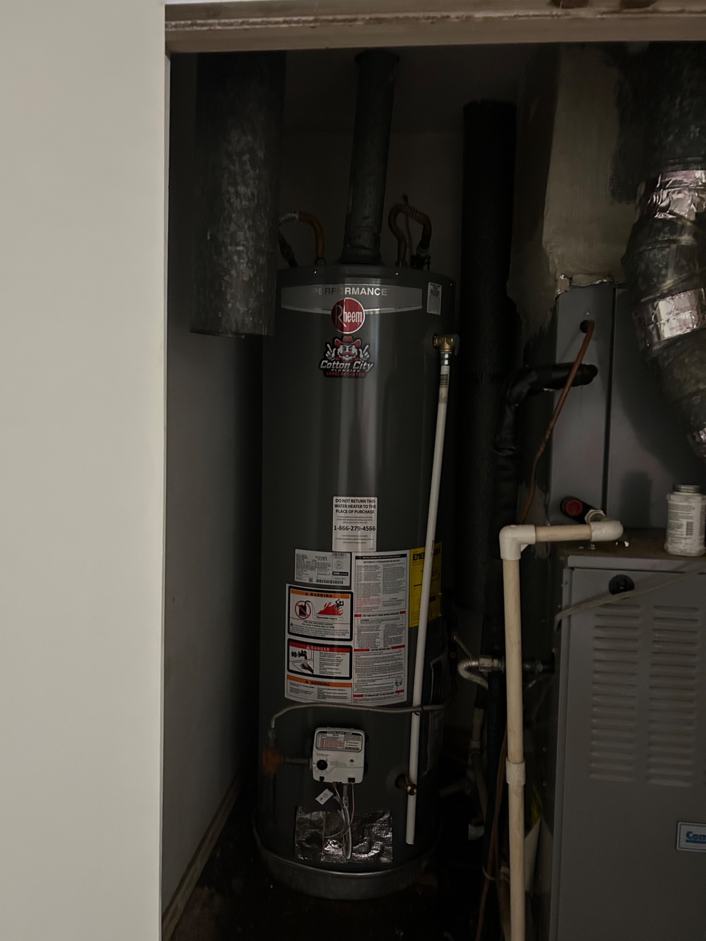 Water Heater Installation in Northridge - We installed a 50 gallon natural gas water heater in Lubbock, Texas.